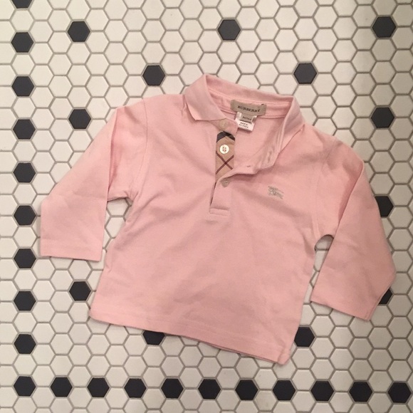baby boy pink polo shirt